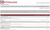 Screen Capture of MATHguide's Free HELP Center