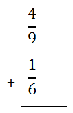 adding fractions vertical
