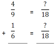adding fractions vertical common denominator