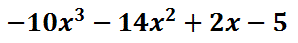 -10x^3-14x^2+2x-5