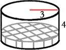 The Cylinder Above With a Layer of Cubes at its Base