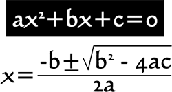 Quadratic Equation & Formula