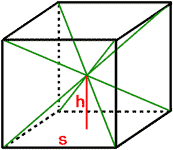 Cube with Diagonals Drawn