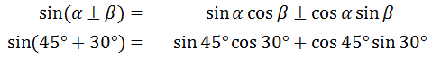 Sum Difference Angle Formulas Sine expansion