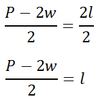 literal equation perimeter rectangle