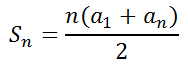 formula arithmetic series sum