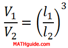 equation relationship volumes lengths similar solids