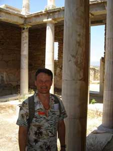 The ruins of Delos, Greece (2010) contained an interesting blend of religions.
