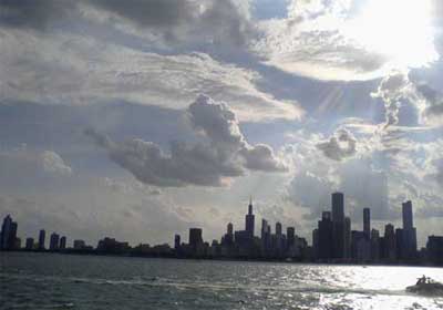 This is just off Navy Pier in June on a boat tour (2012).