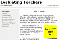 Screen Capture of MATHguide's Free Teacher Evaluation Tutorial