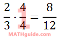 fraction 2/3 scaled up to 12ths