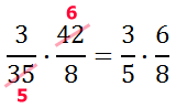 reducing multiplication fractions