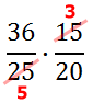 reducing and multiplying two fractions