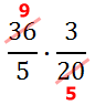 reducing and multiplying two fractions