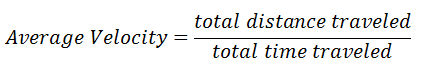 definition of average velocity