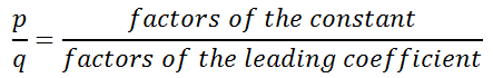 the rational root theorem