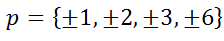 factors constant term