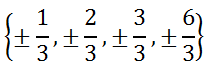 ratio of factors constant leading coefficient