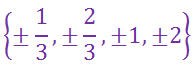 simplified ratio of factors constant leading coefficient