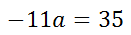 solving linear equation from proportion