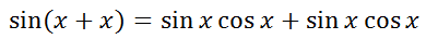 Sum and Difference Angle Formula Sine same angle reverse last term