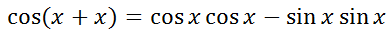 Sum Angle Formula Cosine same angle