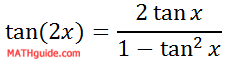 double angle tangent formula