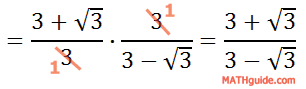 canceling common factor