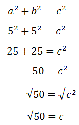 diagonal face cube pythagorean theorem