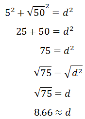 diagonal internal cube pythagorean theorem