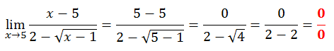 limit rational expression square root substitution zero denominator