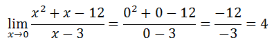 finding limit via substitution