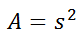 area of a square formula