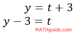 first step algorithm parametric equations