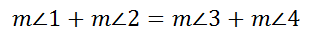 congruent sums of angles