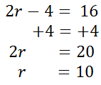 solving a linear equation