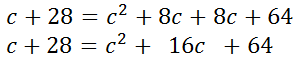 cleaning up a quadratic equation