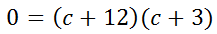 factoring a quadratic equation