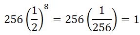 evaluating last term of geometric series