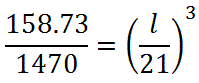 equation relationship volumes lengths similar solids using