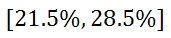 confidence interval