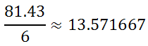 sample standards deviation calculation divide one less than n