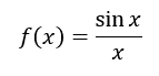 the sine function