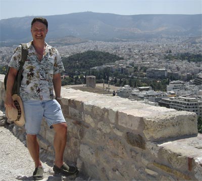 Back in 2008, I took a picture of the Acropolis through The Temple of Zeus in Athens, Greece (2010).
