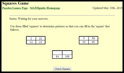 Squares Game